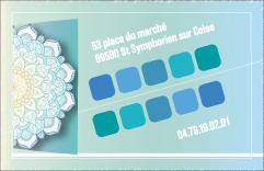 carte de fidélité du salon de coiffure Nouvel'hair végétal de Saint Symphorien sur Coise